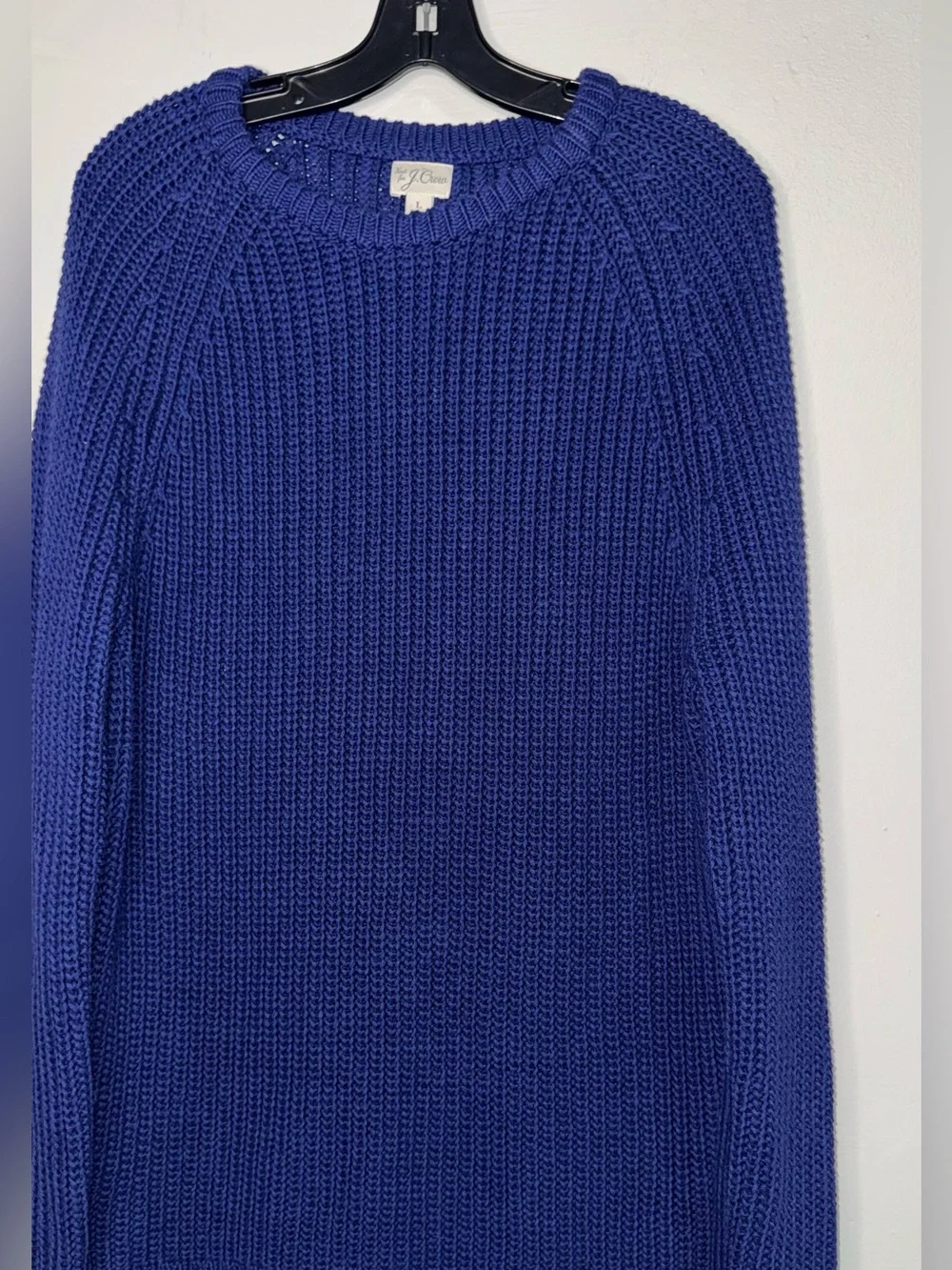 J. Crew Men's Crewneck Sweater in Deep Blue